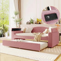 Lit banquette rembourré double avec accoudoirs de rangement, lit gigogne et dernier système audio Bluetooth intégré, polaire teddy, gris