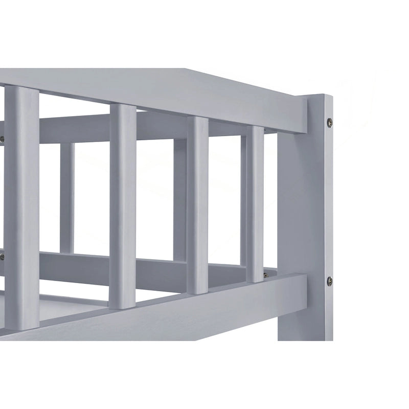 Lit superposé polyvalent avec escalier, rangement supplémentaire et caractéristiques de sécurité