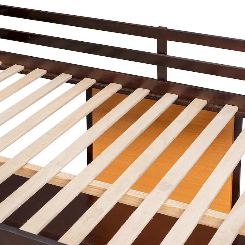 Lit mezzanine avec bureau et planche à écrire en pin massif