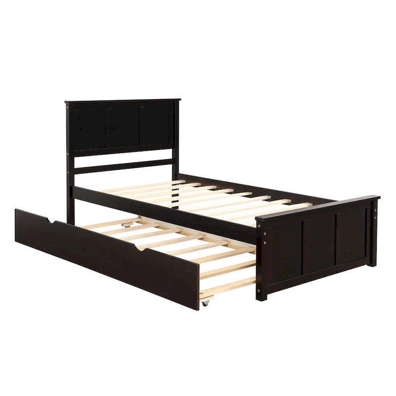Lit plateforme Espresso avec lit gigogne double