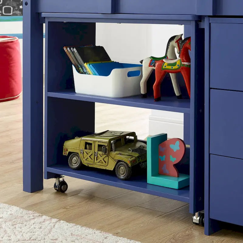 Lit mezzanine jumeau avec bureau, lit mezzanine jumeau bas pour enfants avec rangement, lit mezzanine en pin pour enfants, lit mezzanine jumeau avec armoire