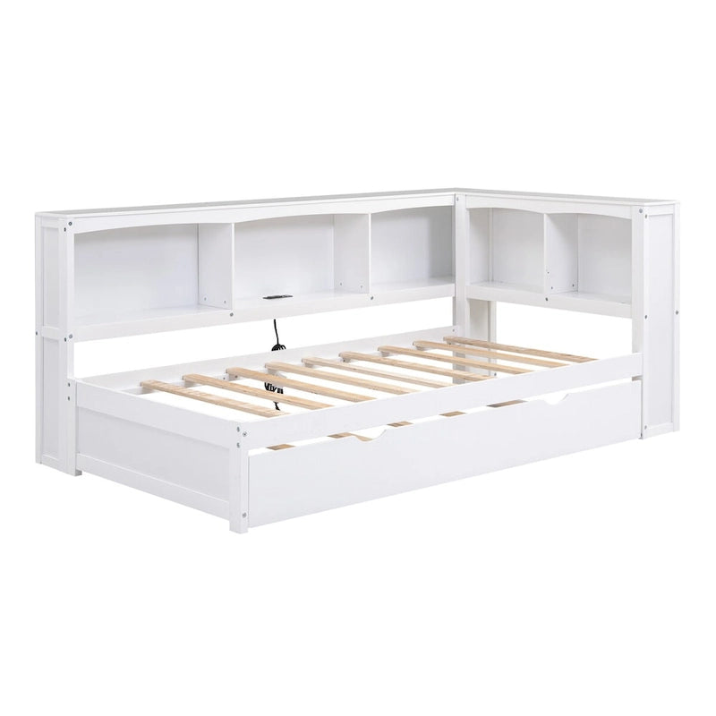 Lit de repos jumeau avec lit gigogne